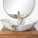 Накладной умывальник Rea Royal Granit Matt